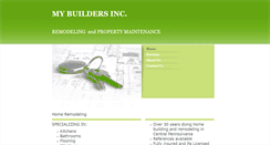 Desktop Screenshot of mybuildersinc.com