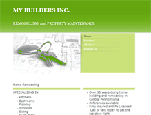 Tablet Screenshot of mybuildersinc.com